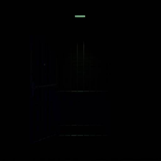 A dark and solitary isolation cell with minimal features.