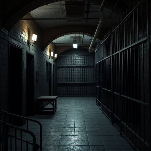 Example of a meticulously designed prison cell set, showcasing attention to detail.